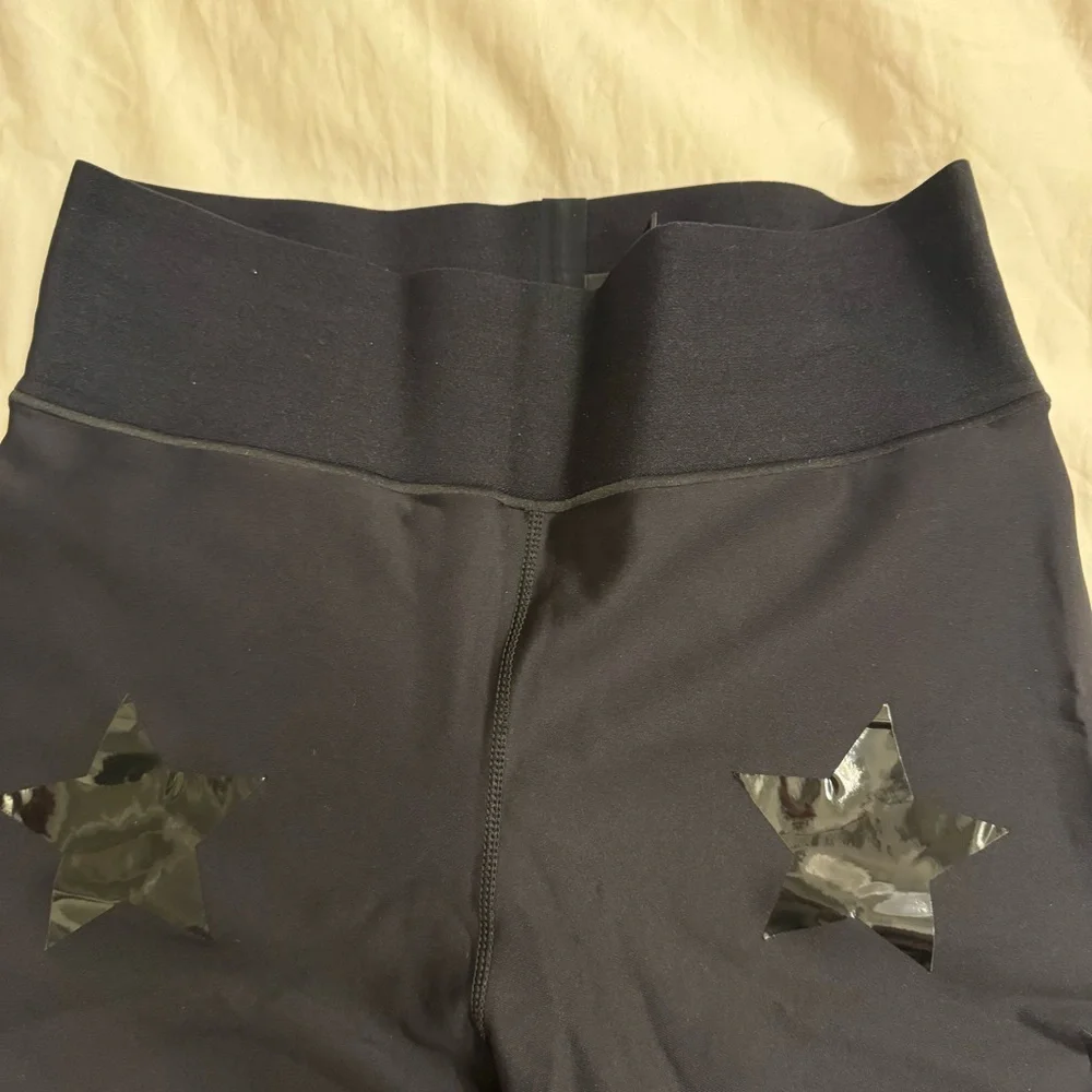 Ultracor Ultra Lux Knockout Star Leggings in Nero & Patent Nero - Sz: L - Picture 7 of 10